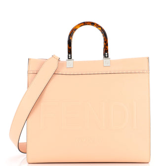 Fendi Sunshine Shopper Tote Leather Medium