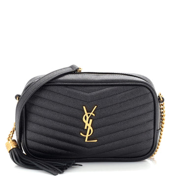 Saint Laurent Lou Camera Bag Matelasse Chevron Leather Mini