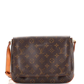 Louis Vuitton Musette Tango Handbag Monogram Canvas