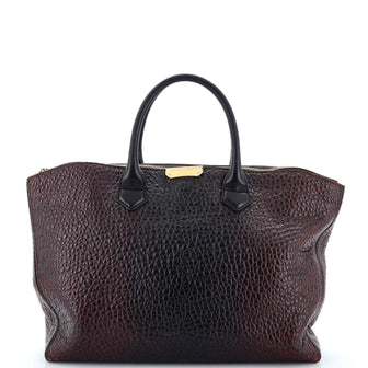 Burberry Dewsbury Convertible Tote Heritage Grained Leather Medium