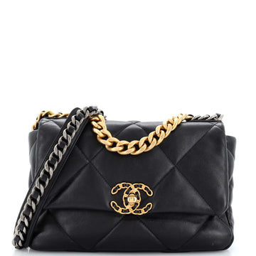 Chanel 19 Flap Bag Quilted Leather Medium