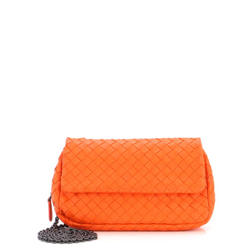 Bottega Veneta Expandable Chain Crossbody Bag Intrecciato Nappa Small