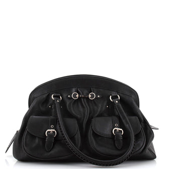 Christian Dior My Dior Pocket Satchel Leather Large