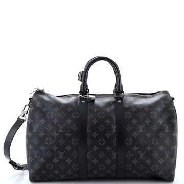 Louis Vuitton Keepall Bandouliere Bag Monogram Eclipse Canvas 45