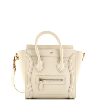 Celine Luggage Bag Grainy Leather Nano