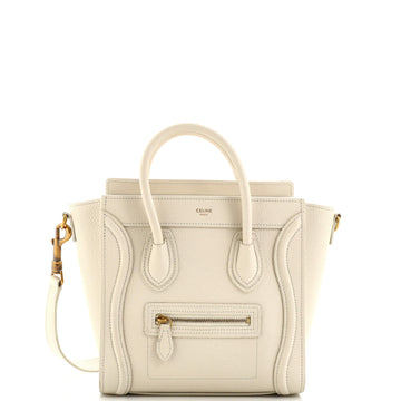 Celine Luggage Bag Grainy Leather Nano