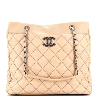 Chanel Stitch It Tote Quilted Calfskin Tall