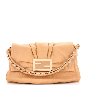 Fendi Mia Flap Bag Leather
