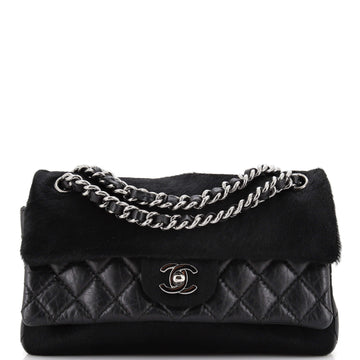 Chanel Miss Pony Double Flap Bag Quilted Aged Calfskin and Pony Hair Medium