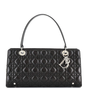 Christian Dior East West Lady Dior Bag Cannage Quilt Leather Large