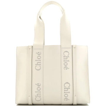 Chloe Woody Tote Leather Medium