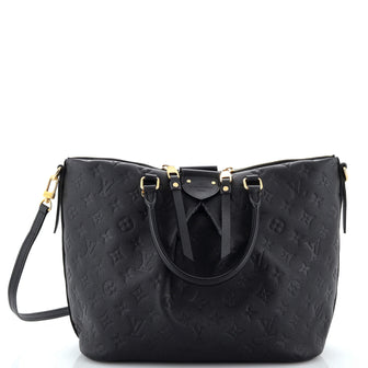 Louis Vuitton Mazarine Handbag Monogram Empreinte Leather mm Black