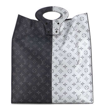 Louis Vuitton North South Tote Monogram Eclipse Split Canvas