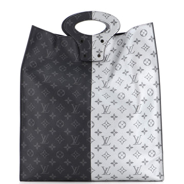 Louis Vuitton North South Tote Monogram Eclipse Split Canvas