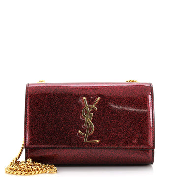 Saint Laurent Classic Monogram Crossbody Bag Glitter Patent Small