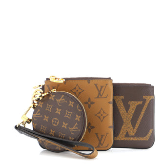 Louis Vuitton Trio Pouch Set Reverse Monogram Giant