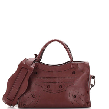 Balenciaga Blackout City Bag Leather Mini