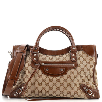 Gucci x Balenciaga The Hacker Project Neo Classic City Bag GG Canvas Medium