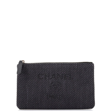 Chanel Deauville Pouch Raffia Small