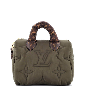 Louis Vuitton Speedy Bandouliere Bag Monogram Quilted Econyl Nylon 25