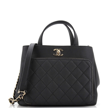 Chanel Business Affinity Tote Quilted Caviar Small