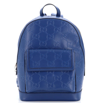 Gucci Pocket Backpack GG Embossed Perforated Leather Large