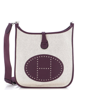 Hermes Evelyne Bag Gen III Toile and Leather PM