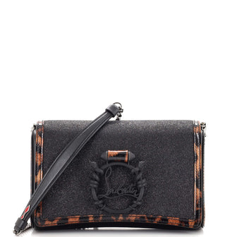 Christian Louboutin Rubylou Clutch Glitter Leather
