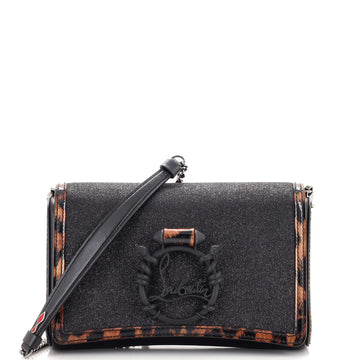 Christian Louboutin Rubylou Clutch Glitter Leather