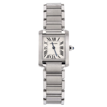 Cartier Tank Francaise Quartz Watch Stainless Steel 20