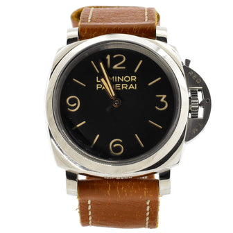 Panerai Luminor 1950 3 Days Manual Watch Stainless Steel and Leather 47