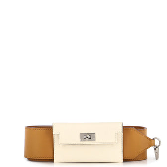 Hermes Kelly Pocket Bag Shoulder Strap Swift and Epsom Brown 22479775