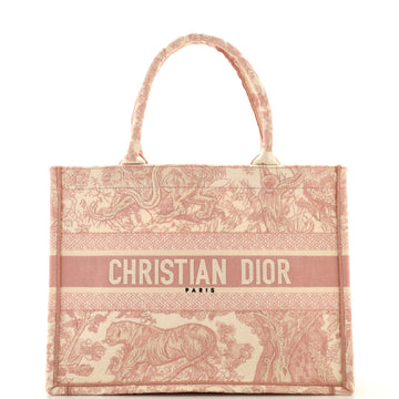Christian Dior Book Tote Embroidered Canvas Medium