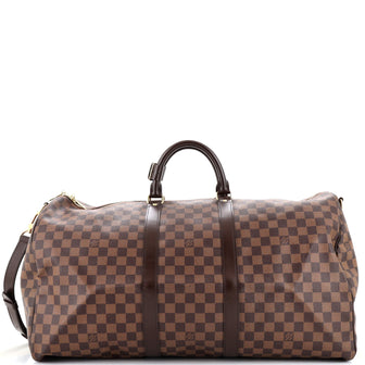 Louis Vuitton Keepall Bandouliere Bag Damier Cobalt 55
