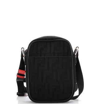 Fendi Front Pocket Messenger Bag Zucca Mesh Mini