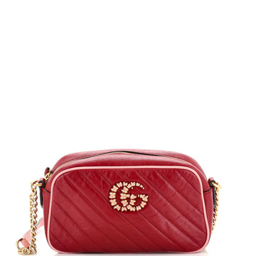 Gucci GG Marmont Shoulder Bag Diagonal Quilted Leather Small