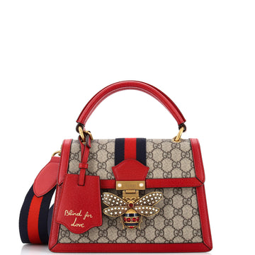 Gucci Queen Margaret Top Handle Bag GG Coated Canvas Small