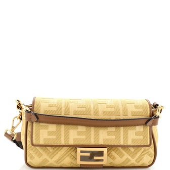 Fendi Baguette NM Bag Zucca Embroidered Canvas Medium
