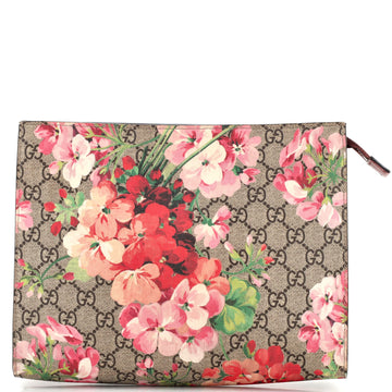Gucci Toiletry Pouch Blooms Print GG Coated Canvas Large