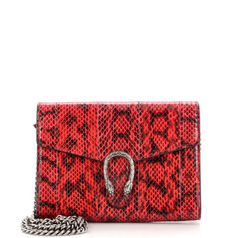 Gucci Dionysus Chain Wallet Python Small