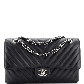 Chanel Classic Double Flap Bag Chevron Lambskin Medium