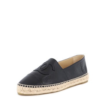 Chanel Women's CC Cap Toe Espadrilles Leather