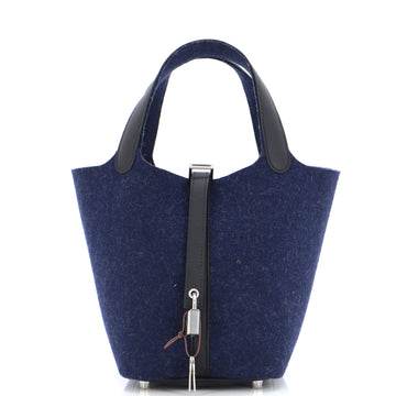 Hermes Picotin Lock Bag Felt with Leather PM