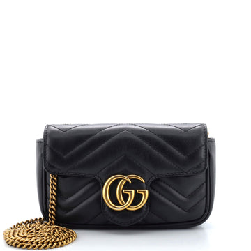 Gucci GG Marmont Flap Bag Matelasse Leather Super Mini