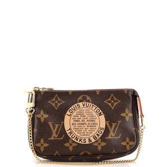 Louis Vuitton Pochette Accessoires Limited Edition Monogram Canvas Mini
