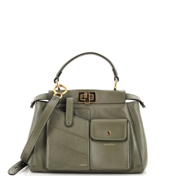 Fendi Peekaboo Utility Bag Leather Mini