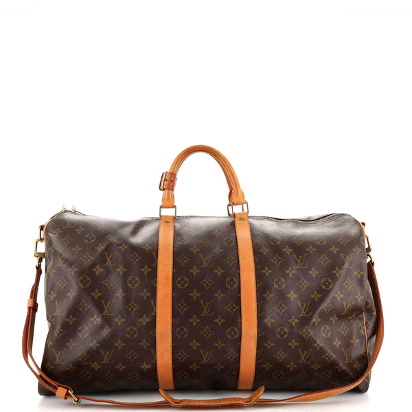 Louis Vuitton Monogram Keepall 55 Bandouliere - Brown Luggage and