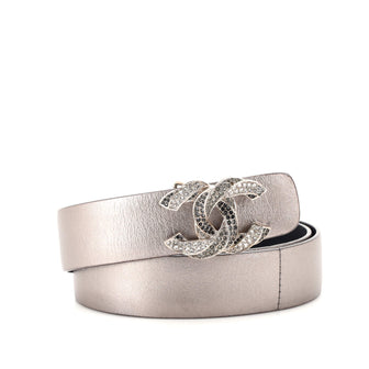 Chanel Metal Bead CC Buckle Belt Leather Medium