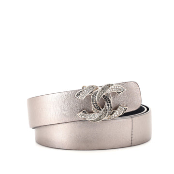 Chanel Metal Bead CC Buckle Belt Leather Medium