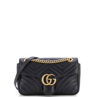 Gucci GG Marmont Flap Bag Matelasse Leather Small